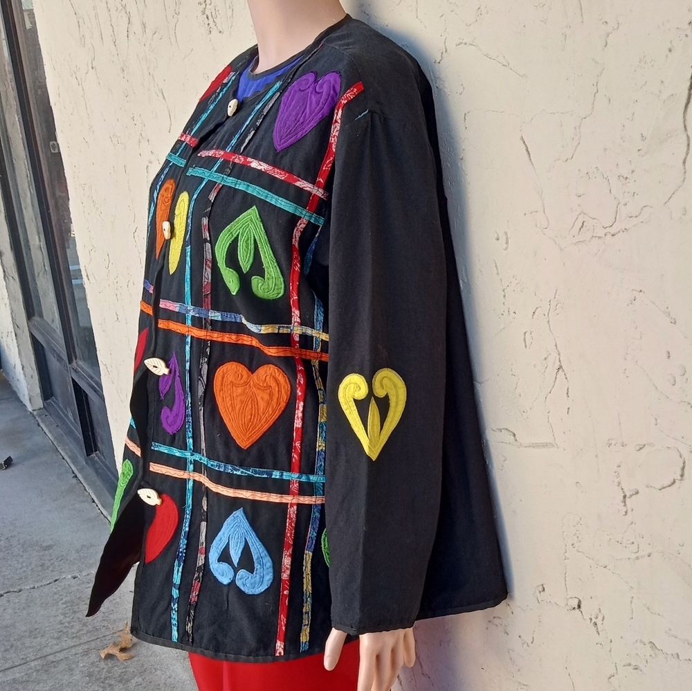 Vintage Patchwork Embroidered Jacket - image 8